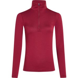 Icebreaker - Dames thermokleding - W Merino 260 Tech LS Half Zip Port voor Dames - Maat XS - Bordeauxrood