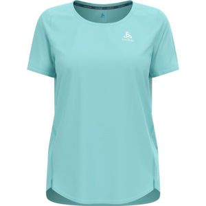 Odlo - Trail / Running dameskleding - Zeroweight Chill-Tec T-Shirt Crew Neck SS Aqua Haze voor Dames - Maat S - Groen
