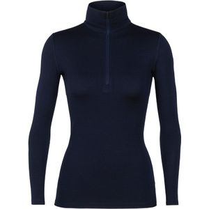 Ondershirt Icebreaker Womens 260 Tech LS Half Zip Midnight Navy