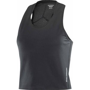 Salomon - Trail / Running dameskleding - Sense Aero Short Tank W Deep Black voor Dames - Maat XS - Zwart