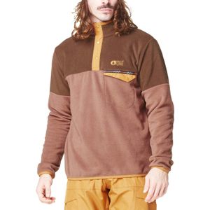 Picture Organic Clothing - Fleeces - Arcca 1/4 Fleece Cocoa Brown Chicory Coffee voor Heren - Maat M - Bruin