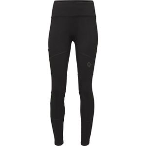 Norrona - Dames wandel- en bergkleding - Norrona Winter Tights W Caviar voor Dames van Gerecycled Polyester - Maat L - Zwart