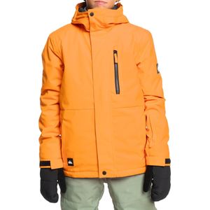 Quiksilver - Kinder ski jassen - Mission Solid Youth Jacket Orange Pepper voor Unisex - Kindermaat 14 jaar - Oranje