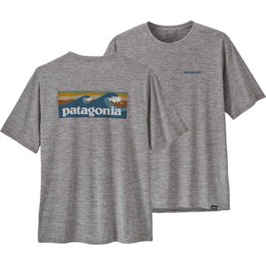 Patagonia - Wandel- en bergsportkleding - M's Cap Cool Daily Graphic Shirt Feather Grey voor Heren - Maat S - Grijs