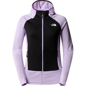 The North Face - Dames fleeces - W Bolt Polartec Hoodie Lite Lilac/TNF Black/Fizz Lime voor Dames - Maat M - Paars