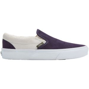 Vans - Dames sneakers - Classic Slip-On Sherpa Multi voor Dames - Maat 6 US - Marine blauw