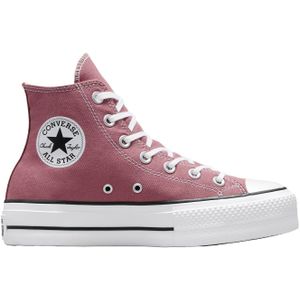 Converse - Dames sneakers - Chuck Taylor All Star Lift Platform High Light Saddle/Natural Ivory voor Dames - Maat 36 - Roze