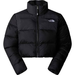 The North Face - Jassen - W Cropped Saikuru TNF Black/Asphalt Grey voor Dames - Maat S - Zwart