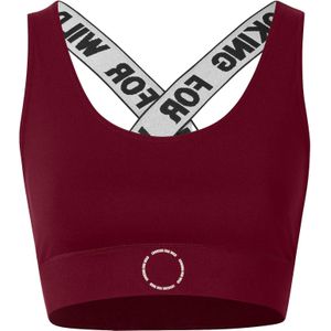 Looking for Wild - Dames wandel- en bergkleding - Bra Annita Tanin voor Dames - Maat XS - Bordeauxrood