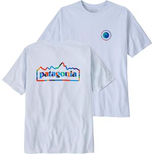 Patagonia - T-shirts - M's Unity Fitz Responsibili-Tee White voor Heren van Gerecycled Polyester - Maat L - Wit