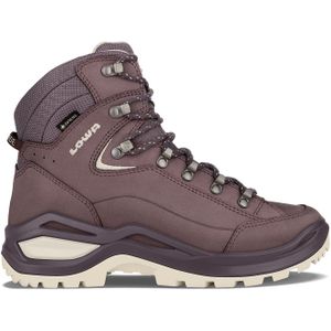 Lowa - Dames wandelschoenen - Renegade Evo Gtx Mid Ws Brown Rose / Panna voor Dames - Maat 6,5 UK - Bordeauxrood