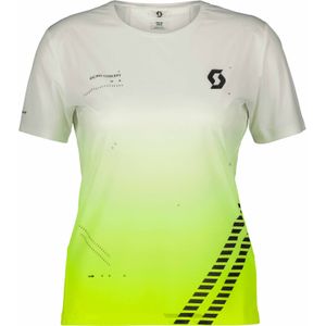 Scott - Trail / Running dameskleding - RC Run W Tee Yellow/Black voor Dames - Maat S - Geel