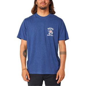 Rip Curl - T-shirts - Shaper Avenue Tee Washed Navy voor Heren - Maat M - Marine blauw