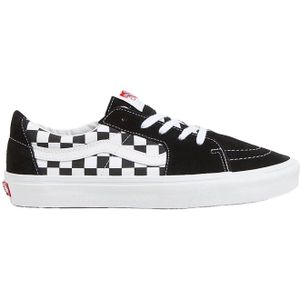 Vans - Sneakers - UA SK8-Low Black Checkerboard Canvas/Suede voor Heren - Maat 9 US - Zwart