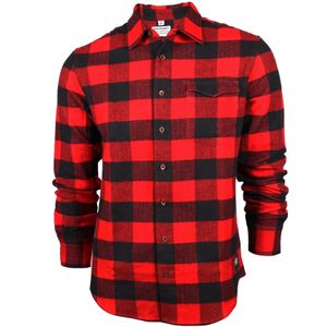 Snowleader - Blouses - Rebloch'Shirt Red voor Heren van Hout - Maat XL - Rood