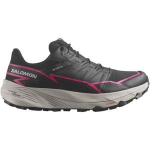Salomon - Trailschoenen - Thundercross Gtx W Black/Black/Pink Glo voor Dames - Maat 4 UK - Zwart