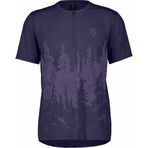 Scott - Mountainbike kleding - Trail Flow Zip M Shirt Cyber Purple voor Heren - Maat M - Paars