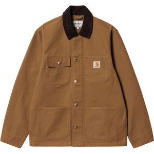 Carhartt - Jassen - Michigan Coat Hamilton Brown / Tobacco voor Heren van Katoen - Maat XL - Bruin