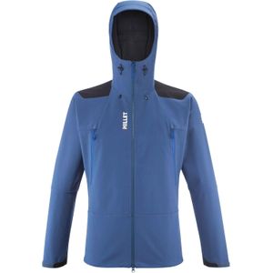 Millet - Wandel- en bergsportkleding - K Absolute Shield Jkt M Dark Denim voor Heren van Softshell - Maat M - Blauw