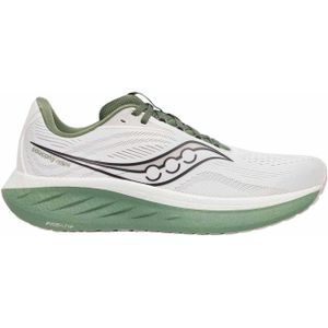 Saucony - Hardloopschoenen - Ride 18 White/Olivine voor Heren - Maat 44 - Wit