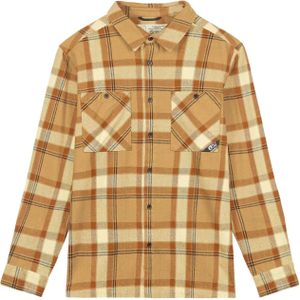 Picture Organic Clothing - Blouses - Relowa Shirt Plaid Wood Ash voor Heren - Maat XL - Oranje