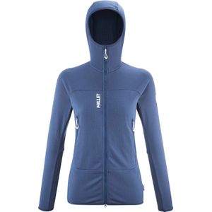 Millet - Dames wandel- en bergkleding - Fusion Grid Hoodie W Dark Denim voor Dames - Maat M - Marine blauw