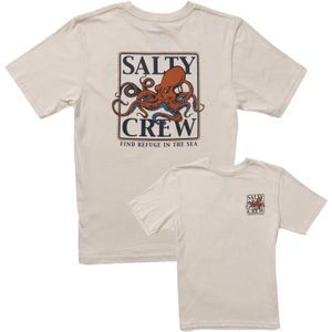 Salty Crew - T-shirts - Ink Slinger Standard S/S Tee Bone voor Heren van Katoen - Maat L - Beige