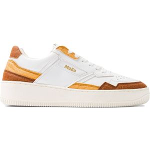 MoEa - Sneakers - MoEa Pineapple Tri-Orange voor Heren - Maat 37 - Wit