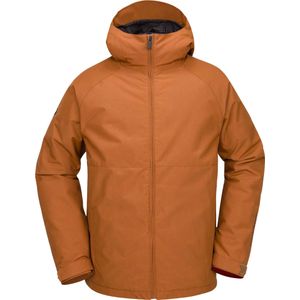 Volcom - Ski jassen - 2836 Insulated Jacket Caramel voor Heren - Maat XL - Bruin