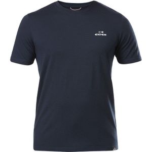 Eider - Dames wandel- en bergkleding - W Merino Path Tech Tee Navy voor Dames van Wol - Maat L - Marine blauw