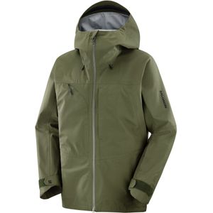 Salomon - Ski jassen - Sonic 3L Jkt M Grape Leaf voor Heren - Maat M - Groen