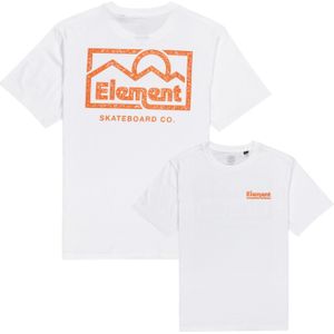 Element - T-shirts - Sunup Tee Optic White voor Heren van Katoen - Maat L - Wit