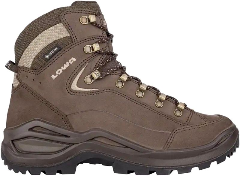 Lowa - Dames wandelschoenen - Renegade Evo Gtx Mid Ws Espresso / Anthracite voor Dames - Maat 4,5 UK - Bruin