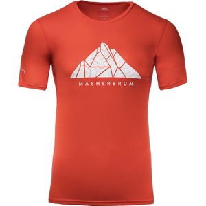 Masherbrum - Wandel- en bergsportkleding - T-Shirt M Proclimb2 MC Rouge Lava voor Heren - Maat M - Rood