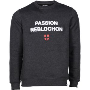 Snowleader - Sweatshirts en fleeces - Passion Reblochon Crew Dark Grey Heather voor Heren - Maat L - Grijs