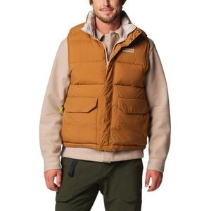 Columbia - Jassen - Wallowaâ„¢ Reversible Vest Camel Brown, Wallowa Mtns Print voor Heren - Maat M - Bruin