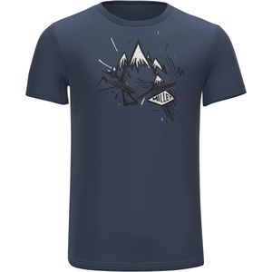 Millet - Klimkleding - Boulder Tee-Shirt SS M Dark Denim voor Heren van Gerecycled Polyester - Maat S - Marine blauw