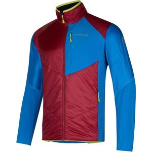 La Sportiva - Toerskikleding - Ascent PrimaLoftÂ® Jacket M Sangria/Electric Blue voor Heren van Gerecycled Polyester - Maat M - Marine blauw
