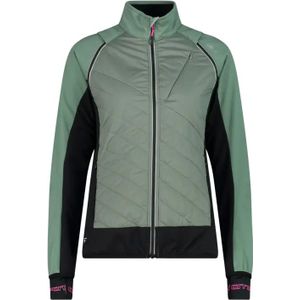 CMP - Dames toerskikleding - Woman Unlimitech Hybrid Jacket Mineral voor Dames van Gerecycled Polyester - Maat XS - Groen