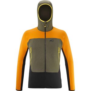 Millet - Wandel- en bergsportkleding - Fusion Grid Hoodie M Ivy Maracuja voor Heren - Maat XL - Oranje