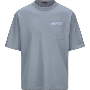 K-Way - T-shirts - Fantome Pocket Grey Md voor Heren van Katoen - Maat L - Grijs