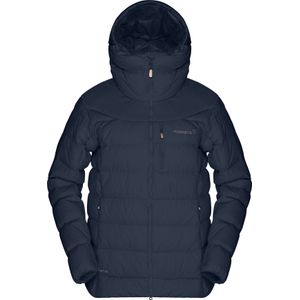 Norrona - Dames ski jassen - Tamok Down750 Jacket W Indigo Night voor Dames van Katoen - Maat S - Marine blauw