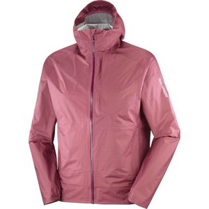 Salomon - Bonatti Waterproof Jkt M Nocturne voor Heren - Maat S - Bordeauxrood