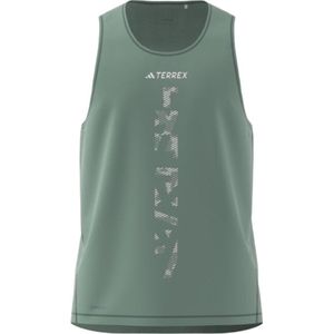 Adidas - Trail / Running kleding - Xperior Singlet M Silgrn voor Heren - Maat S - Groen