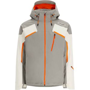 Spyder - Ski jassen - Leader Jacket Concrete voor Heren van Gerecycled Polyester - Maat XL - Beige