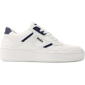 MoEa - Sneakers - Gen 1 Mushroom White Navy voor Heren van Gerecycled Polyester - Maat 41 - Wit