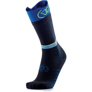 Sidas - Langlaufkleding - Socks Ski Nordic Noir/Bleu voor Unisex van Wol - Maat XXL - Marine blauw