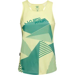 La Sportiva - Dames klimkleding - Comp Tank W Zest Juniper voor Dames van Gerecycled Polyester - Maat M - Geel