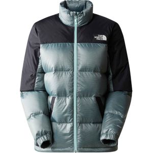 The North Face - Jassen - W Diablo Recycled Down Jacket Powder Teal/TNF Black voor Dames - Maat M - Blauw