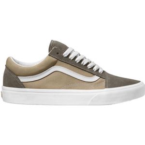 Vans - Sneakers - Ua Old Skool Canvas/Suede Block Brown voor Heren - Maat 8,5 US - Bruin